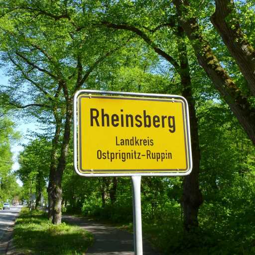 Ortsschild von Rheinsberg